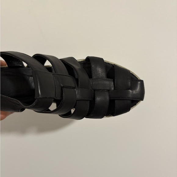 Shellys London Platform Round Cage Toe Heel Sandals Women's Size 8.5 - Picture 9 of 13